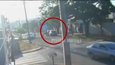 Fotos de Câmera registra caminhoneiro sendo morto com tiro de espingarda calibre 12 em Maringá; vídeo