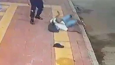 Fotos de Câmera registra homem sendo agredido por vigilante do terminal intermodal de Maringá