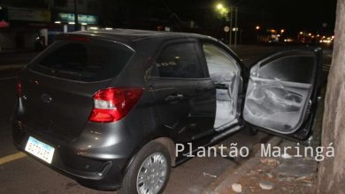 Fotos de Carro explode após jovens acender cigarro e usar desodorante em Maringá