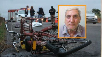 Fotos de Ciclista de 70 anos morre atropelado por carro no contorno sul em Maringá