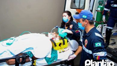 Fotos de Ciclista sofre traumatismo craniano e é intubado após acidente em Maringá