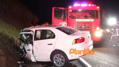 Fotos de Colisão frontal entre veículos deixa duas pessoas mortas e três feridos