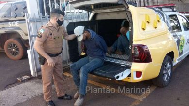 Fotos de Criminosos são presos após manter funcionários reféns durante assalto a auto peças em Maringá