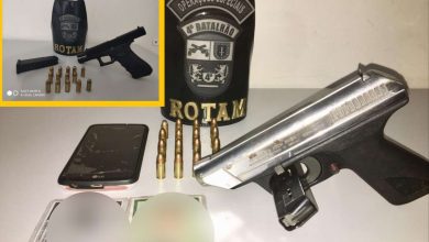 Fotos de Durante abordagens ROTAM apreende armas de uso restrito e munições em Sarandi