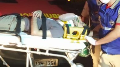 Fotos de Em Maringá; ao passar por buraco, ciclista cai, bate a cabeça, e é socorrido em estado grave