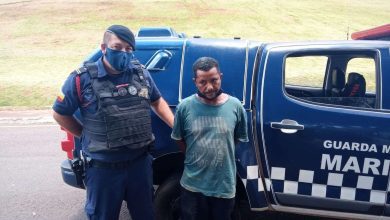 Fotos de Guarda municipal de Maringá prende homem que esfaqueou e matou irmão em Sarandi