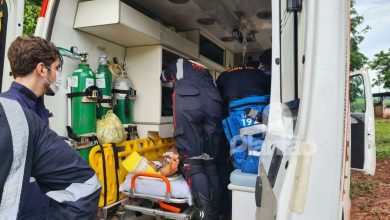 Fotos de Homem cai de cavalo e é socorrido de helicóptero em estado grave