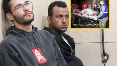 Fotos de Homem é baleado com cinco tiros durante tentativa de homicídio em Maringá; os atiradores foram presos 20 minutos após o crime
