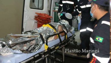 Fotos de Homem é entubado após levar tiro de chumbinho na cabeça, em Maringá