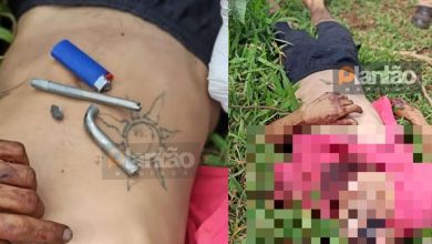 Fotos de Homem é executado com tiro de espingarda calibre 12 e golpes de facão em Sarandi