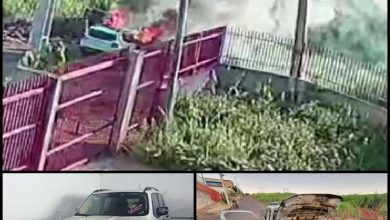 Fotos de Homem é flagrado abandonando e colocando fogo em carro em Maringá; vídeo