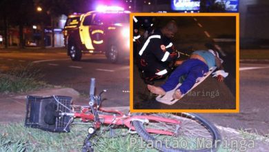 Fotos de Homem é socorrido inconsciente após queda de bicicleta em Maringá