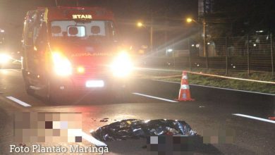 Fotos de Homem morre após ser atropelado por caminhão, em Maringá
