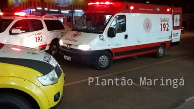 Fotos de Homem tem surto, invade mercado e corre atrás de clientes com faca na mão em Sarandi