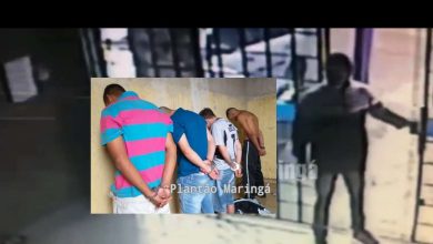 Fotos de Câmeras de segurança flagram assalto em casa lotérica em Sarandi