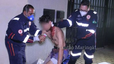 Fotos de Jovem é agredido com garrafada após briga de bar em Maringá