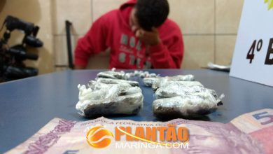 Fotos de Equipe ROTAM prende jovem com drogas em Maringá