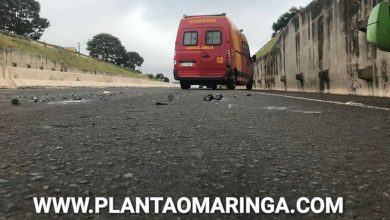 Fotos de Jovem fica em estado gravíssimo após bater moto em traseira de caminhão em Maringá