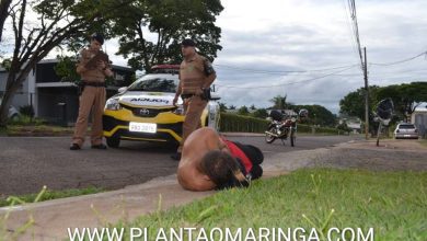 Fotos de Jovem solto menos de 15 dias, após ser preso acusado de três roubos, é baleado em Maringá