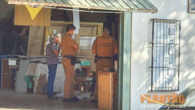 Fotos de Ladrões armados invadem fábrica de moveis, agridem idoso e roubam dois veículos em Maringá