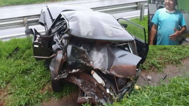 Fotos de Mecânico morre após grave acidente na rodovia BR-376