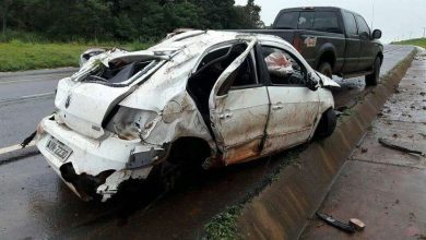 Fotos de Médico do SAMU capota veículo e é encaminhado a hospital de Maringá