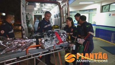 Fotos de Motoboy fica gravemente ferido após acidente em Maringá