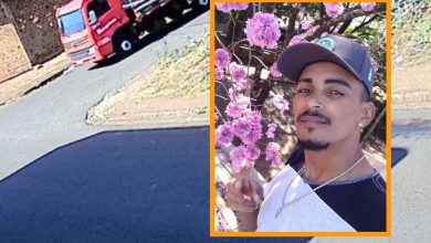 Fotos de Motoboy morre após grave acidente em Sarandi; o acidente foi registrado por câmeras de segurança