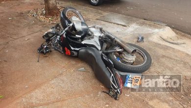 Fotos de Motociclista de 59 anos ficou ferido após acidente no Jardim Alvorada, em Maringá