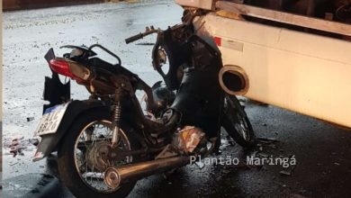 Fotos de Motociclista é entubado após bater na traseira de ônibus em Sarandi