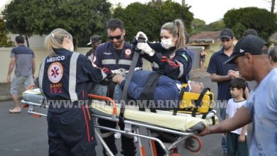 Fotos de Motociclista fica ferido após acidente na Zona 5 em Maringá; moradores reclamam do alto número de acidente no local