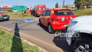 Fotos de Motociclista morre ao ser atingido por rodado de caminhão em Maringá