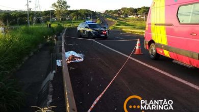 Fotos de Motociclista morre em grave acidente no contorno norte em Maringá
