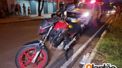 Fotos de Motociclista na contramão sofre ferimentos graves, após bater de frente com outra moto em Maringá