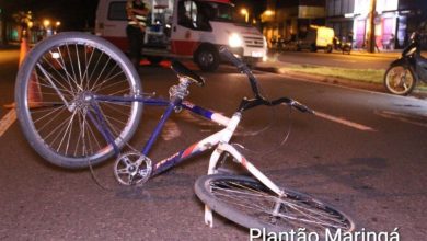 Fotos de Motociclista sofre traumatismo craniano após atropelar ciclista em Maringá