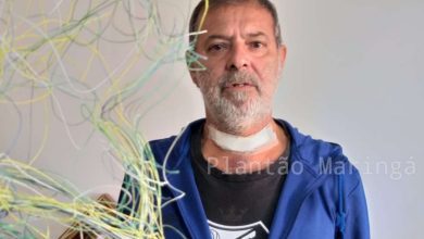 Fotos de Motociclista tem pescoço cortado por linha chilena em Maringá