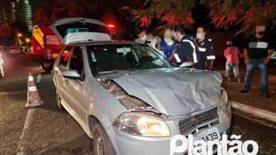 Fotos de Motorista chega ficar inconsciente após acidente envolvendo três veículos em Maringá