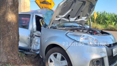 Fotos de Motorista com sinais de embriaguez é detido após causar grave acidente na Avenida morangueira em Maringá