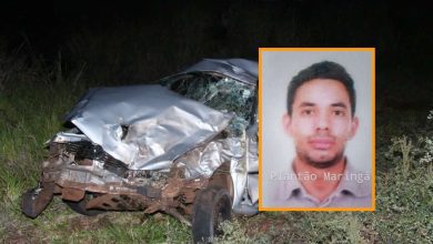Fotos de Motorista morre após carro voar e cair de viaduto em Maringá