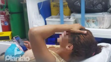 Fotos de Mulher é esfaqueada e agredida com socos durante briga entre vizinhos, em Maringá