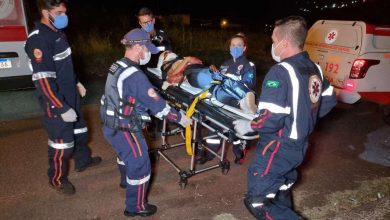 Fotos de Mulher fica ferida após cair de bicicleta em Maringá