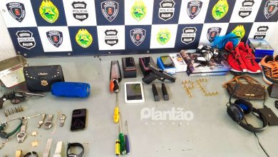 Fotos de Operação da Polícia Civil contra assaltantes de residências em Maringá; três foram presos