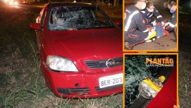 Fotos de Pedestre é arremessado a vários metros em atropelamento no contorno sul em Maringá