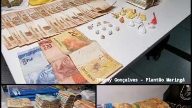 Fotos de Pelotão de choque apreende grande quantidade de drogas e quase R$ 45 mil em reais em Sarandi