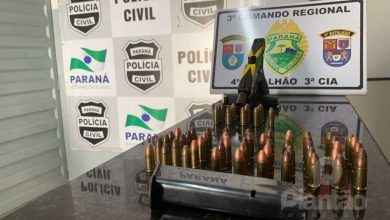 Fotos de PM de Marialva apreende pistola com kit rajada que pode ter sido usada em homicídios na cidade