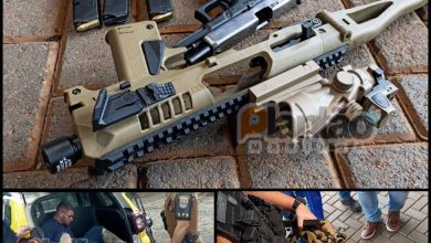 Fotos de Polícia invade quarto de hotel e rende homens com arma após um deles entrar em surto em Maringá