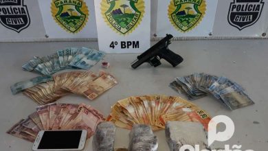 Fotos de Polícia Militar apreende cocaína, crack, arma e R$ 10 mil reais em dinheiro na rodoviária de Maringá