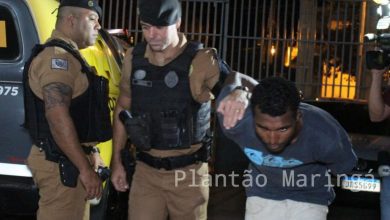 Fotos de Polícia Militar prende homem suspeito de assaltar mercado em Sarandi; vídeo