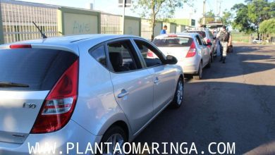 Fotos de Polícia Militar prende suspeitos de integrar quadrilha especializada em roubar carros da marca Hyundai em Maringá, quatro veículos foram recuperados