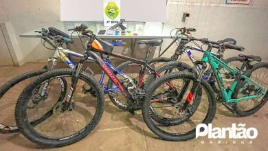 Fotos de Polícia recupera quatro bicicletas e encaminha três ladrões para delegacia após assalto em Maringá